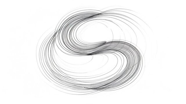 The topography of a landscape features winding lines and abstract forms.
