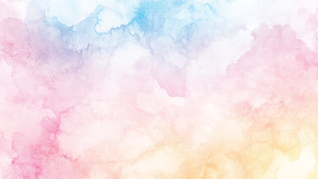 Abstract colorful watercolor background. Possible use Digital art