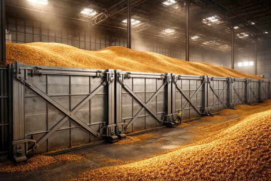 Grain preservation in bulk with heavy duty bulkhead storage units