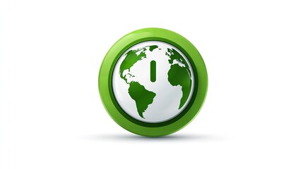 Obraz premium Stylized Earth with power symbol representing eco technology sustainability global connectivity illustration