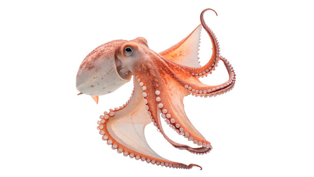 dumbo octopus isolated on transparent background cut out