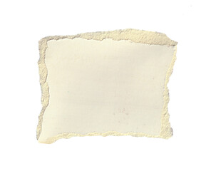 Obraz premium Brown paper ripped isolated on a transparent background, crumpled brown paper page with ripped edge