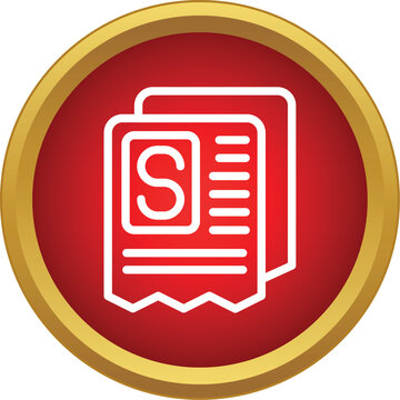 Newspaper icon symbolizing current affairs, reporting, and press