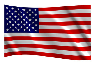 Fototapeta premium American flag of United States of America