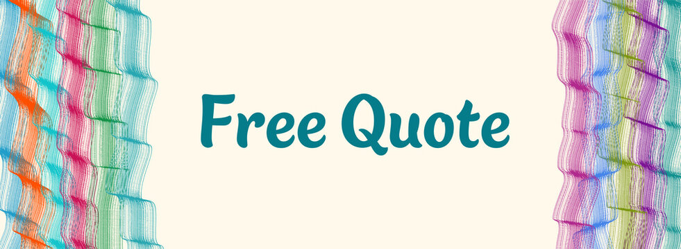 Free Quote Colorful Waves Thin Lines Left Right Horizontal Text 