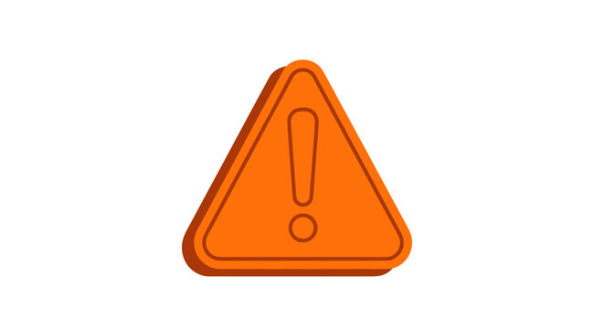 Warning Sign with Exclamation Mark Symbol.