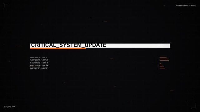 Critical System Update on Computer Screen