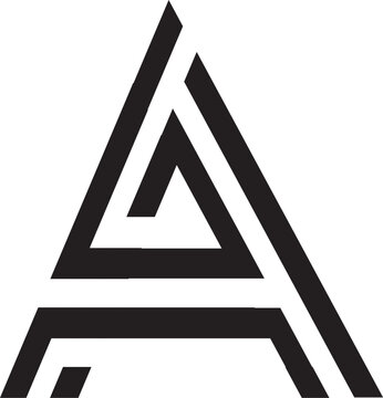 Triangle logo - abstract prism geometric shape graphic geometry line futuristic polygonal layout marketing perspective corporate tech delta spectrum business