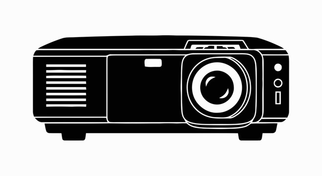 Black and white projector device.