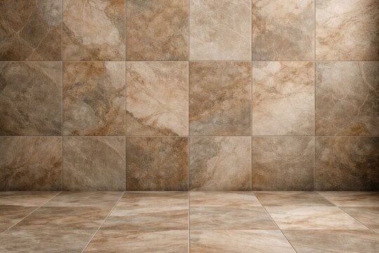 Ceramic wall and floor tile background showcasing rustic matt marble surface