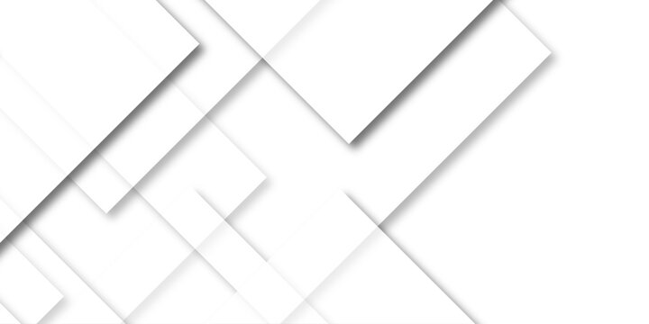 Abstract white rectangle shape geometric line background. Light Silver, Gray vector pattern in square style. Abstract technology of squares concept. vector illustration background
