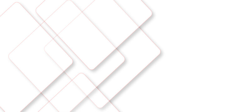 Abstract white rectangle shape geometric line background. Light Silver, Gray vector pattern in square style. Abstract technology of squares concept. vector illustration background