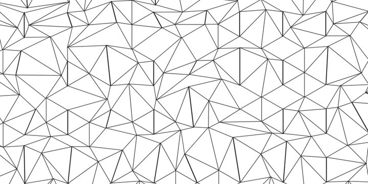 Abstract of simple gray line triangle pattern geometric background .white background creative and geometric shape with white luxury pattern .Gray and white geometric background with low poly triangle