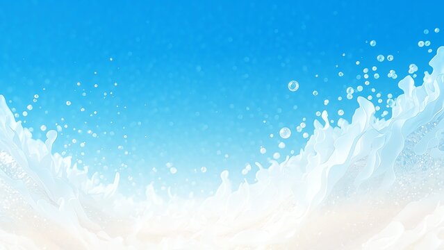 波と水しぶきイメージしたラグジュアリーな背景テンプレート壁紙	