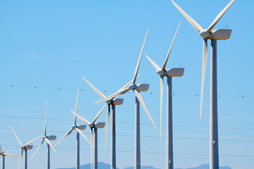 Fototapeta premium Windmills for renewable electrical energy production