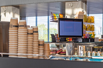 Snack cafe inside the station © Oleksandr Davydenko