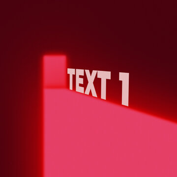Square Opening Door Animated Text Title for Social Media Promo