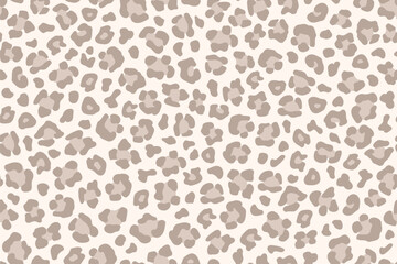 Fashion pale beige leopard seamless pattern. Vector © Glitter_Klo