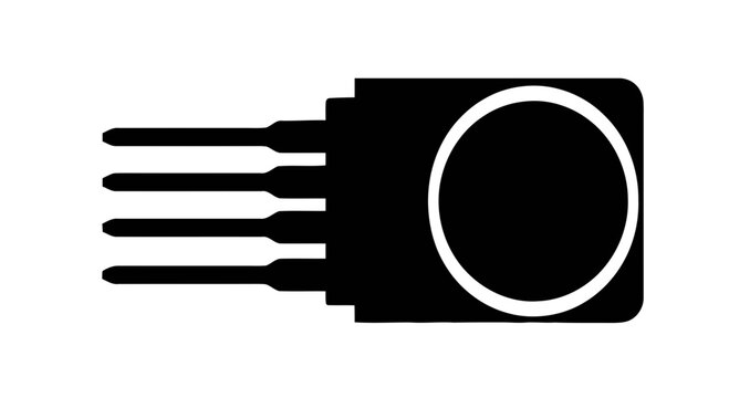 Black electrical socket icon.