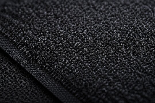 Closeup of dark velcro surface background designed for patch application