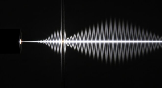 Abstract light wave propagation visualization