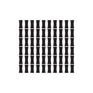 Collection of black hourglass icons in grid pattern