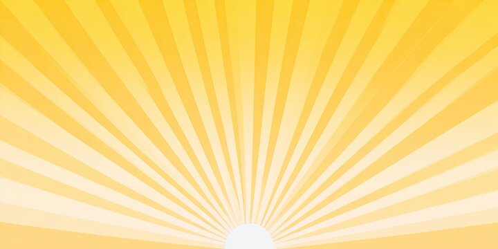 Abstract yellow background featuring radiating light burst effect from a light, semi-circle at the bottom