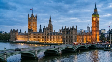 Fototapeta premium houses of parliament in london