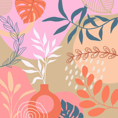 Hand drawn background for design. Template banner and cover. © donnaya92