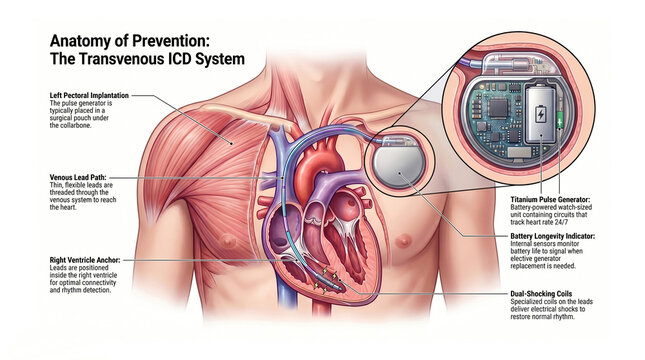 Anatomy of Ventricular Fibrillation (VF) Prevention: The Transvenous ICD System