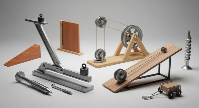 Collection of Simple Machines for Physics Education