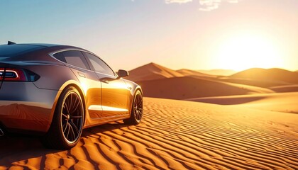Obraz premium Golden Horizon, Silent Journey