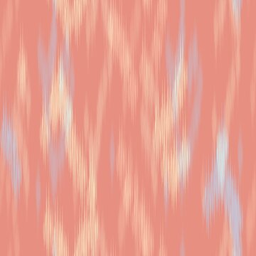 Hand-drawn Seamless Luxurious Classic Vertical Ikat Stripe Pattern for Textile