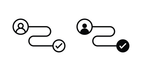 Customer journey icon pack, best for Graphic designs. Vector © Cristiane