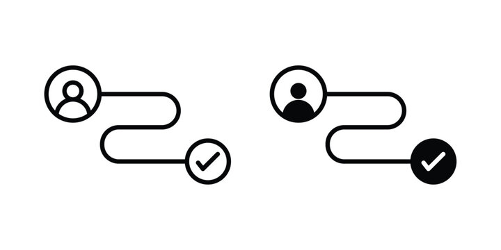 Customer journey icon pack, best for Graphic designs. Vector