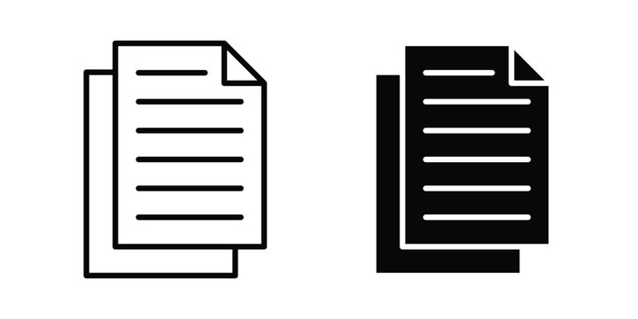 Documents icon pack, best for Graphic designs. Vector