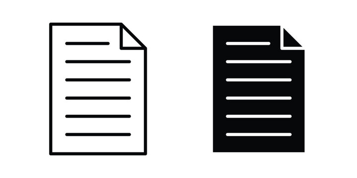 Document icon pack, best for Graphic designs. Vector
