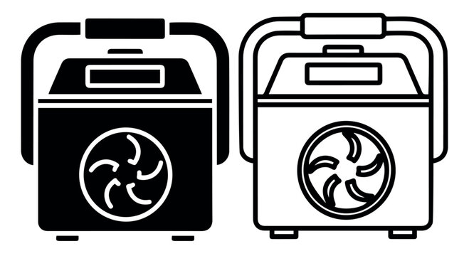 Air Conditioner compressor icon vector illustration design