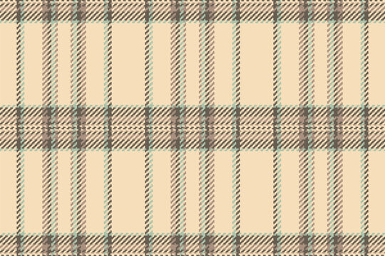 Minimalist check pattern texture, gentle plaid textile seamless. Printout tartan background vector fabric in pastel and light colors.