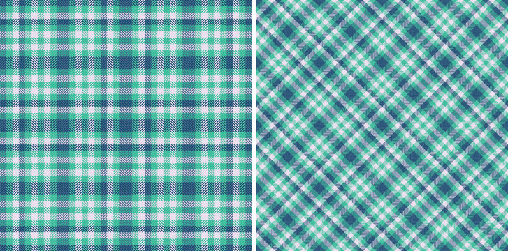 Seamless tartan textile of background pattern vector with a plaid texture fabric check. Set in kids colors. Geometric unique identity design.