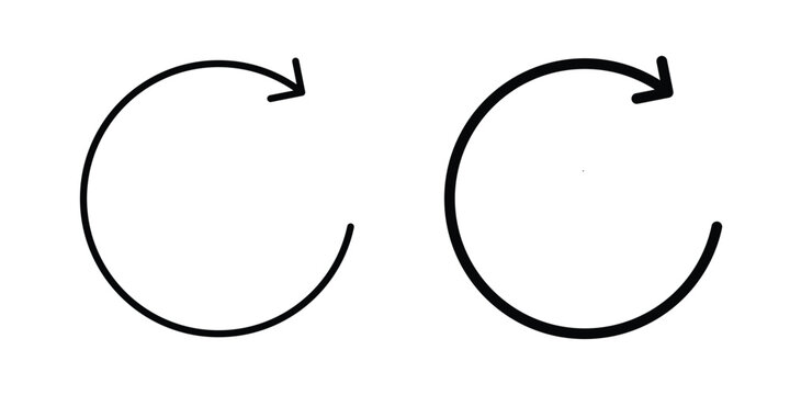 Refresh icon pack, best for Graphic designs. Vector