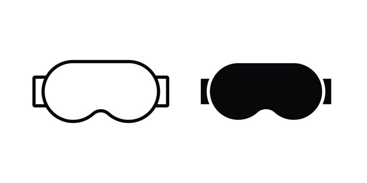 Sleeping mask icon pack, best for Graphic designs. Vector