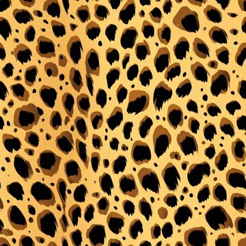 cheetha skin seamless pattern background illustration