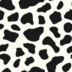 Fototapeta premium cow skin seamless pattern background illustration