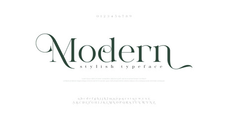 Modern typography luxury classic lettering serif fonts decorative wedding vintage retro logos, design for fashion beauty shop and brand . © Font Series