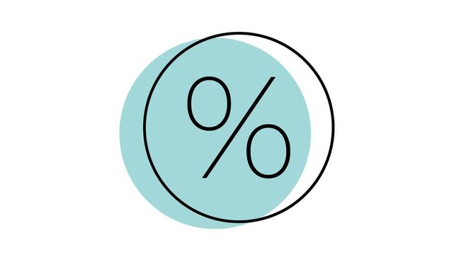 Percentage Symbol Icon Graphic Design.