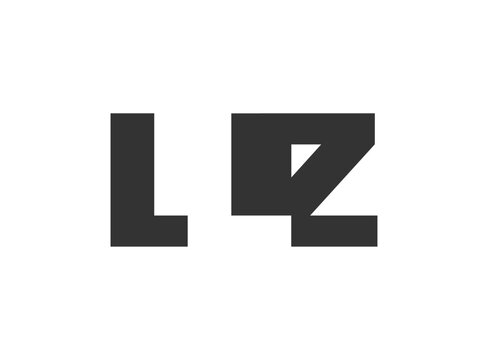 LLZ logo design. Initial letter L L Z bold font style for tech startups, consulting, corporate branding. Creative company name, headlines typography identity, trendy logotype.