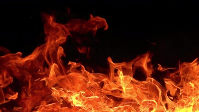 Vivid Fire Dancing in Super Slow Motion 1000fps