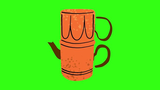 Coffee dripper and server animation 