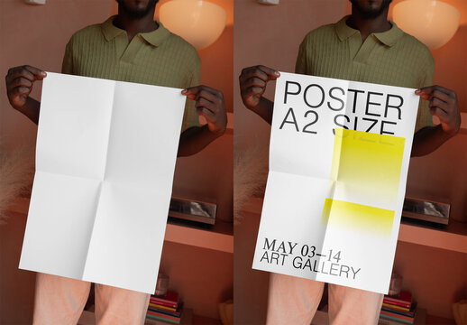 Mockup Of Customizable A2 Poster